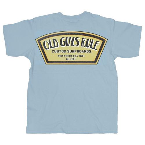 Men's Old Guys Rule Golden Badge T-Shirt - Primary Image