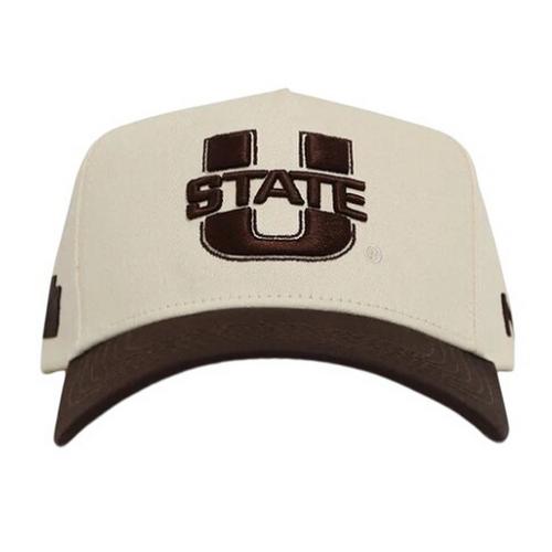 NO RIVALS Utah State Aggies Espresso Adjustable Hat - Primary Image