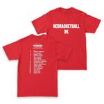 Campus Ink Nebraska Cornhuskers Nebrasketball Roster T-Shirt - Thumbnail 1 of 3