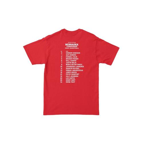 Campus Ink Nebraska Cornhuskers Nebrasketball Roster T-Shirt - Primary Image