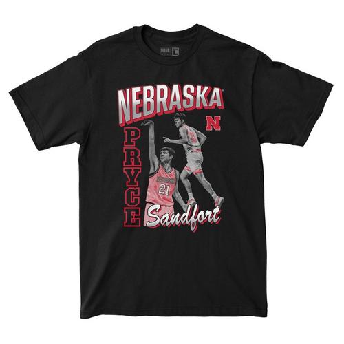 Campus Ink Nebraska Cornhuskers Pryce Sandfort Illustrated T-Shirt - Primary Image