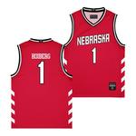 Campus Ink Nebraska Cornhuskers Sam Hoiberg #1 Basketball Jersey - Thumbnail 1 of 3