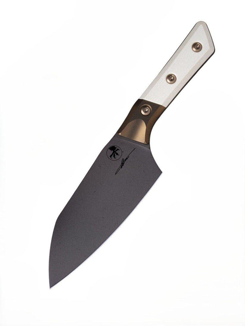 Microtech 3200B-1DLC 6" Santoku DLC Kitchen Knife - Microtech