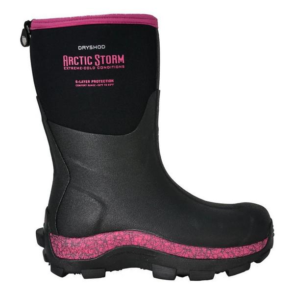 Women's Dryshod Arctic Storm Mid Rubber Boots Outdoor 7 Pink