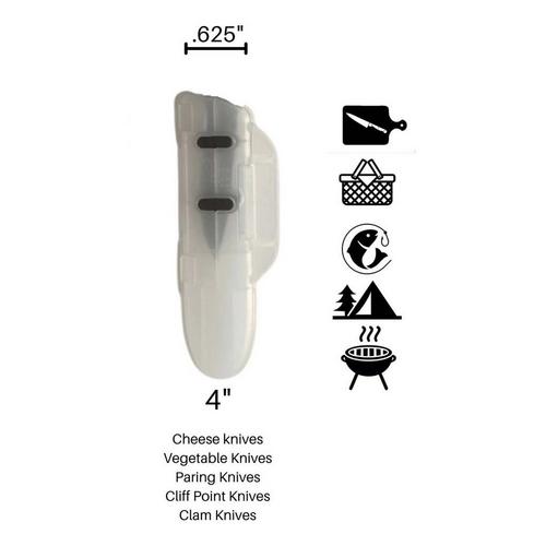 FLI Products FLI Blade Guard 4" Knife Blade Cover Non-Slip Dishwasher Safe Sheath - Primary Image