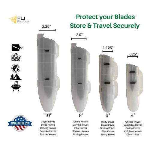 FLI Products FLI Blade Guard 4 Pack Knife Blade Covers Non-Slip Dishwasher Safe Sheaths - Primary Image