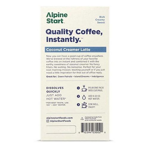 Alpine Start Non-Dairy Coconut Creamer Latte - Primary Image