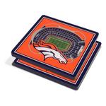 Sportula/You The Fan Denver Broncos 3D Coaster Set - Thumbnail 1 of 2