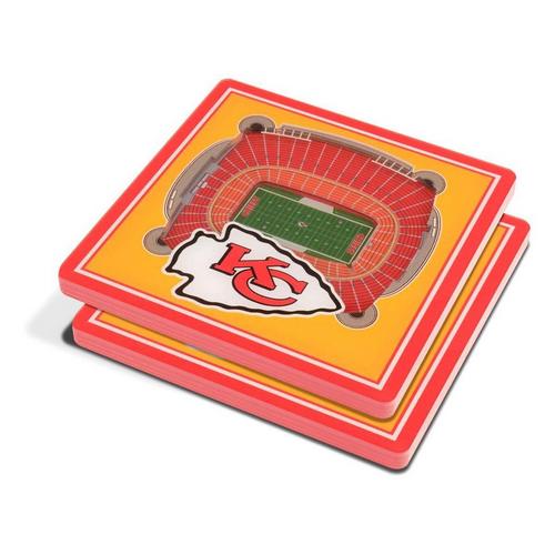 Wildman/Sportula Kansas City Chiefs 3D Coaster Set - Primary Image