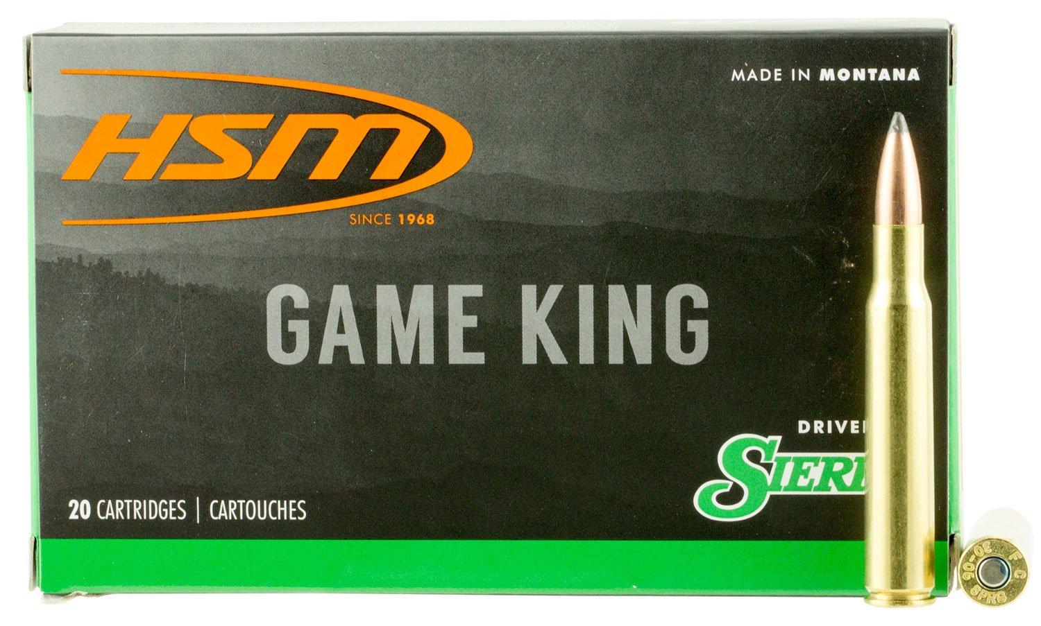 HSM Sierra Game King 300 Remington Ultra Magnum Rifle Ammunition 20 Round Box