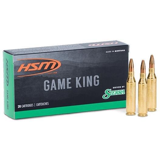 HSM Sierra GameKing 6mm Remington Rifle Ammunition 20 Round Box