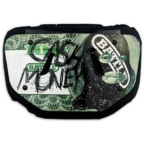 Adult Battle Chrome Cash Money Football Back Plate - Primary Image
