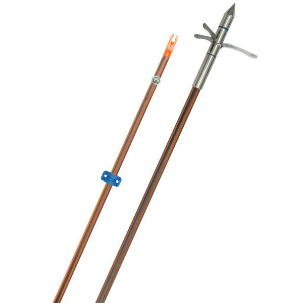 Fin-Finder Hydro Carbon IL Bowfishing Arrow with Kraken 3 Barb Point