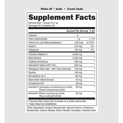 Bucked Up WOKE AF Pre-Workout Soda Line - Primary Image