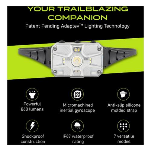 Panther Vision Llc Adaptev Headlamp - Inertial Gyroscope LED Rechargeable Head Lamp - Primary Image