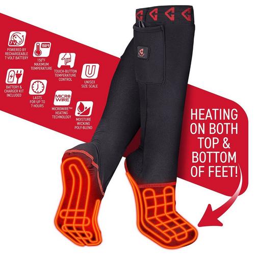 Gerbing 7V Full Foot Heated Liners Knee High Socks - Primary Image
