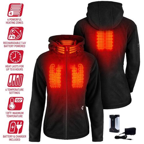 Women's Gerbing 7V Thermite Hooded Fleece Jacket - Primary Image
