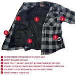 Men's Gerbing 7V Battery Heated Long Sleeve Flannel - Thumbnail 5 of 10