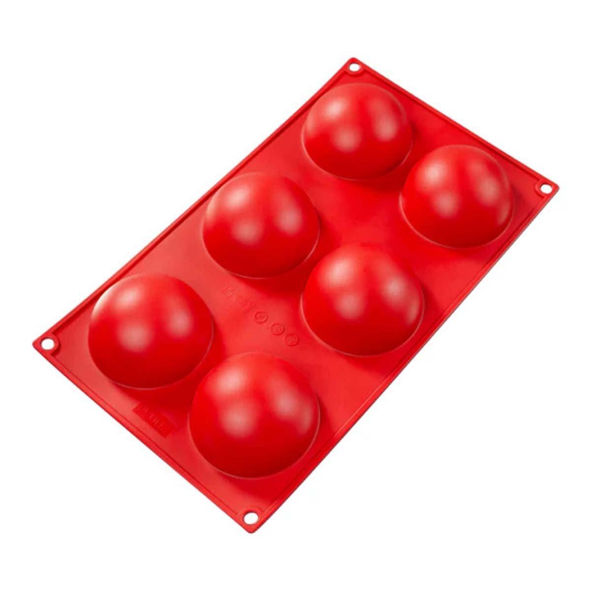 Fat Daddio's Red Silicone Bakeware Half Egg - Fat Daddio's