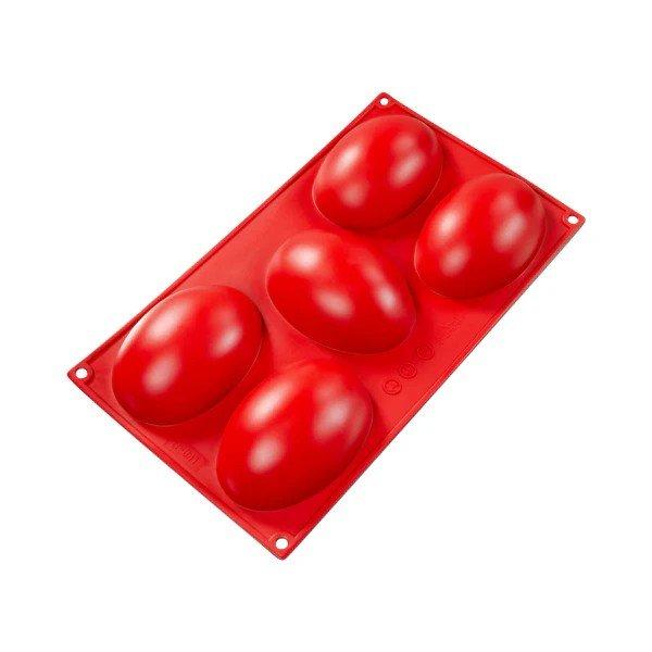Fat Daddio's Red Silicone Bakeware Half Egg - Fat Daddio's