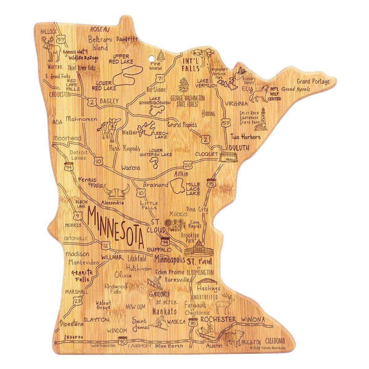 Totally Bamboo Destination Minnesota Bamboo Serving and Cutting Board - Totally Bamboo