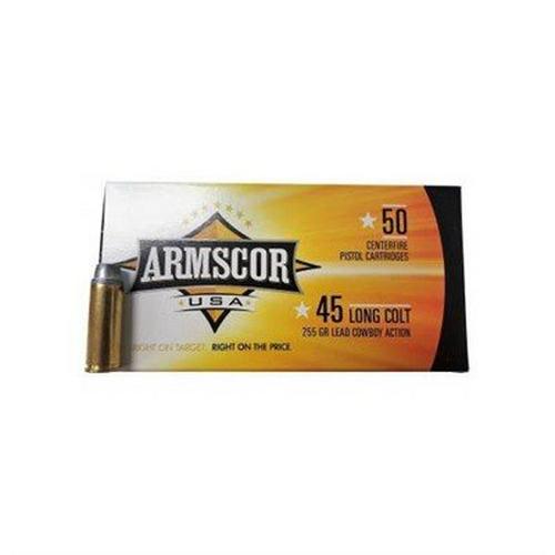 Armscor US Ammo 45 lc 255gr LEAD 50rds Handgun Ammunition 50 Round Box - Primary Image