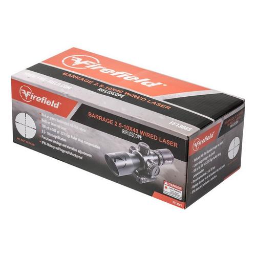 Firefield Barrage 2.5-10x40mm Riflescope With Red Laser - Primary Image