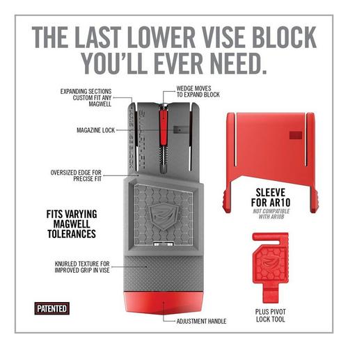 Real Avid Smart-Fit AR15 Vise Block With AR10 Sleeve - Primary Image