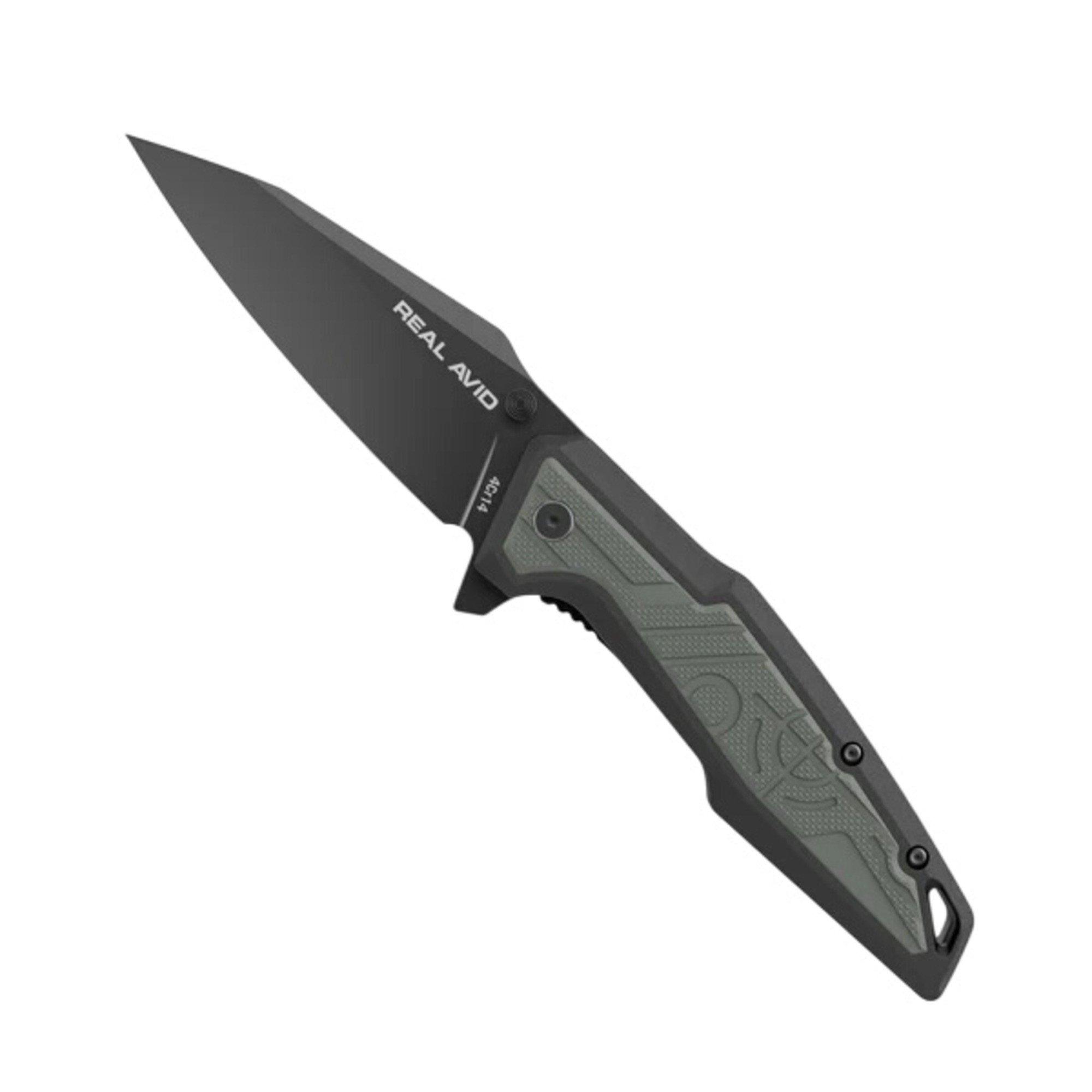 Real Avid RAV-1 Black Oxide Clip Point Folding Pocket Knife