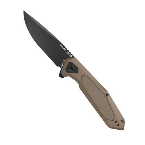 Real Avid RAV-3 Black Oxide Drop Point Folding Pocket Knife - Primary Image