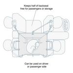 Kurgo Heather Half Hammock Seat Cover - Thumbnail 3 of 4