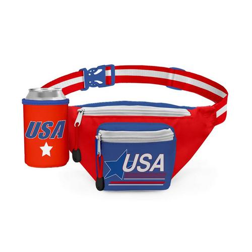 Tipsy Elves Red USA Fanny Pack - Primary Image