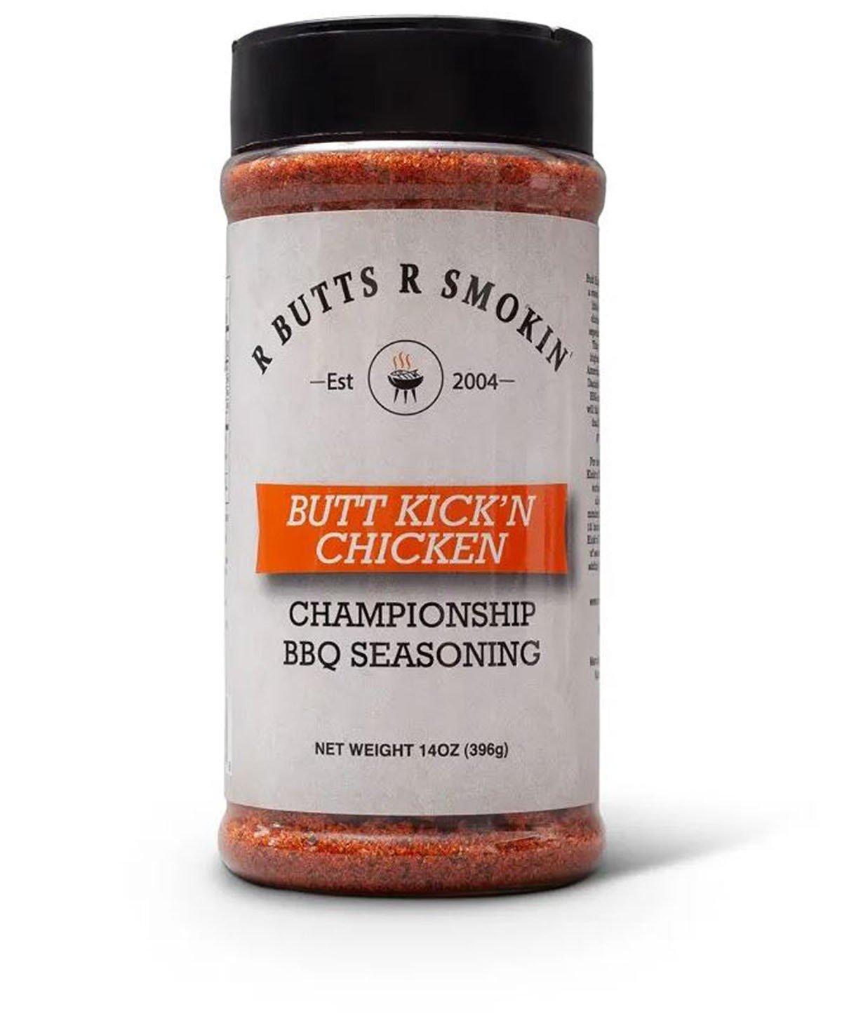R Butts R Smokin' Butt Kick'n Chicken Rub 14 oz - R Butts R Smokin