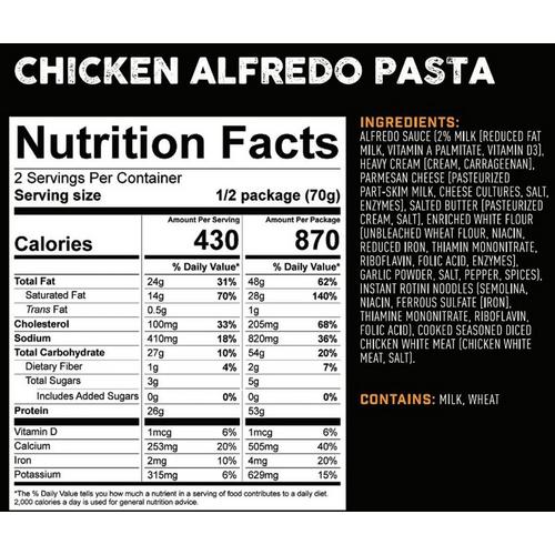 Peak Refuel Chicken Alfredo Pasta - Primary Image