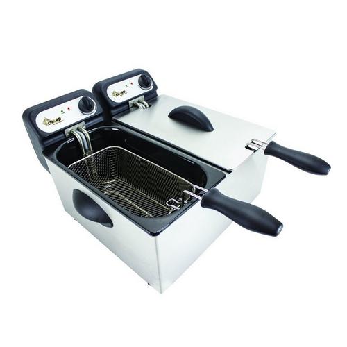 CHARD Stainless Steel Double Electric Deep Fryer - Primary Image