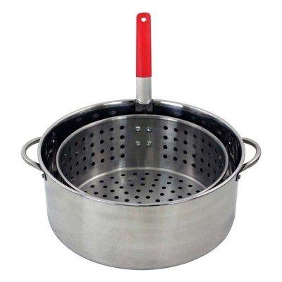 CHARD 10.5 Quart Stainless Steel Pot with Strainer Basket - CHARD