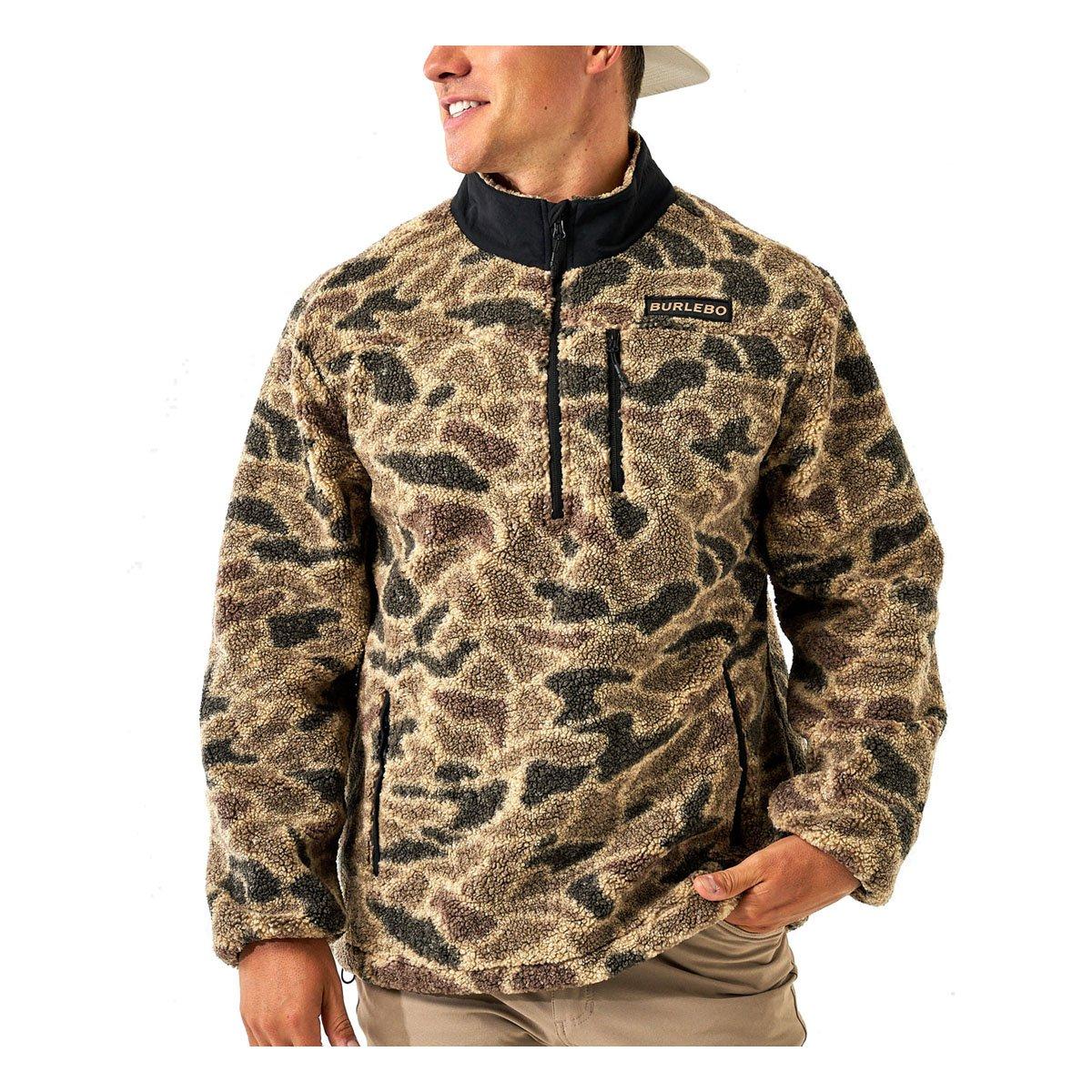 Men's BURLEBO Rocky Mountain Sherpa Long Sleeve 1/4 Zip - BURLEBO