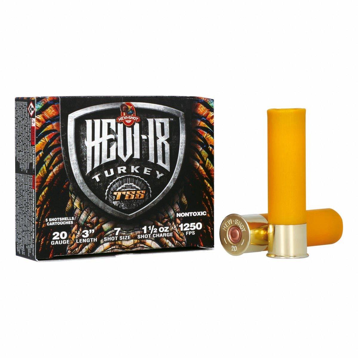 HEVI-Shot Hevi-18 Turkey TSS 20 Gauge Shotshells 5 Round Box