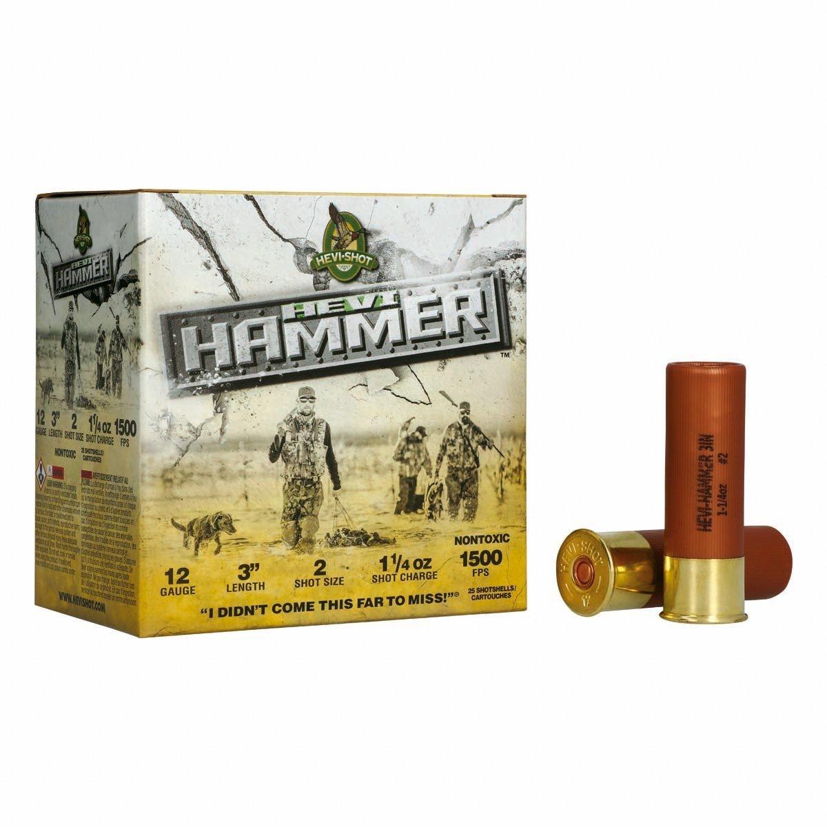 HEVI-Shot Hevi Hammer Non-Toxic 12 Gauge Shotshells 25 Round Box