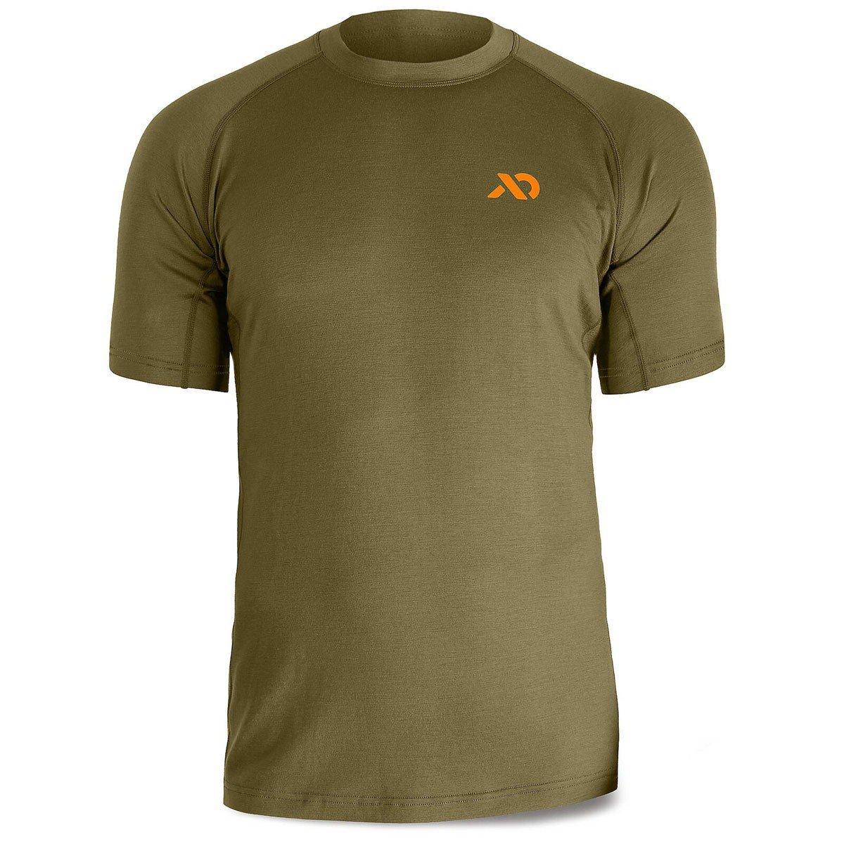 First Lite Men's Wick Short Sleeve Crew Top Conifer MTWSCCN Top, Medium