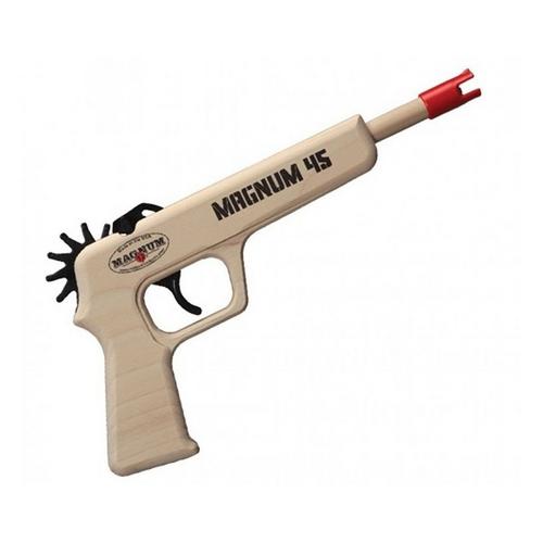Magnum Wooden Magnum 45 Pistol Rubber Band Shooter - Primary Image