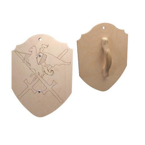 Magnum Enterprises Toy Laser Scored Large Wooden Shield - Primary Image