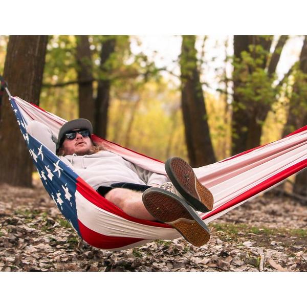 Grand Trunk USA Flag Double Hammock w/Straps