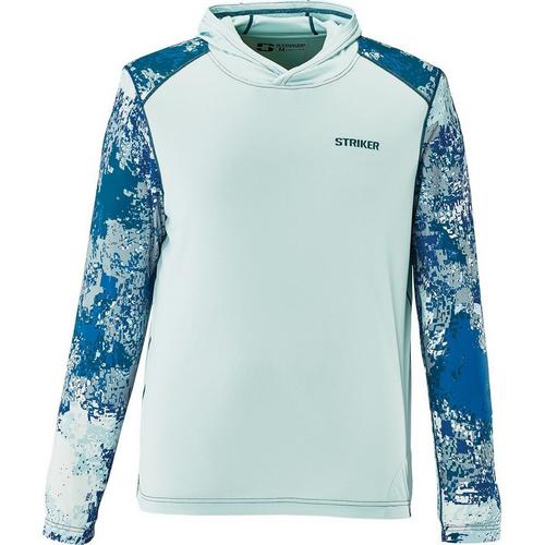 Men's Striker LoTide UPF50+ Long Sleeve Hooded T-Shirt - Primary Image