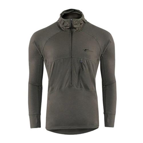 Men's Stone Glacier Chinook Merino 1/2 Zip Hoodie - Primary Image