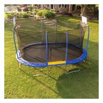 Jumpking 10ft x 15ft Oval Trampoline with Dual Basketball Hoops - Thumbnail 1 of 11