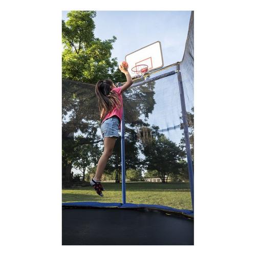 Jumpking 10ft x 15ft Oval Trampoline with Dual Basketball Hoops - Primary Image