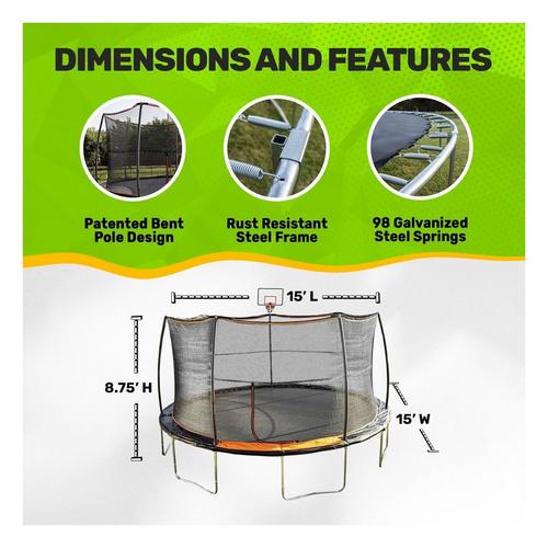 Jumpking 15' Trampoline - Primary Image