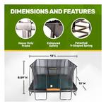 Jumpking Pro-Series 13' x 13' Square Trampoline - Thumbnail 3 of 9