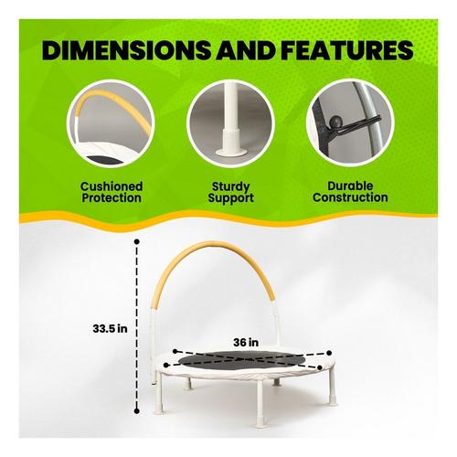 JumpKing 36in Indoor/Outdoor Toddler Trampoline - Primary Image